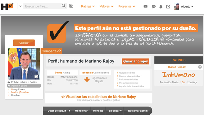 perfil humano Rajoy