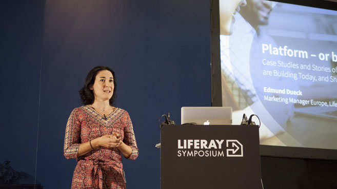 Carolina Moreno en Liferay Symposium 2016
