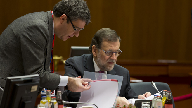 Álvaro Nadal  junto a Mariano Rajoy