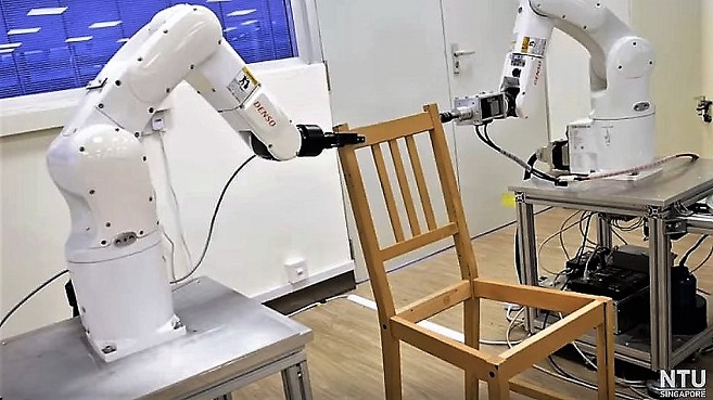 Este robot ensambla una silla de Ikea antes que nadie