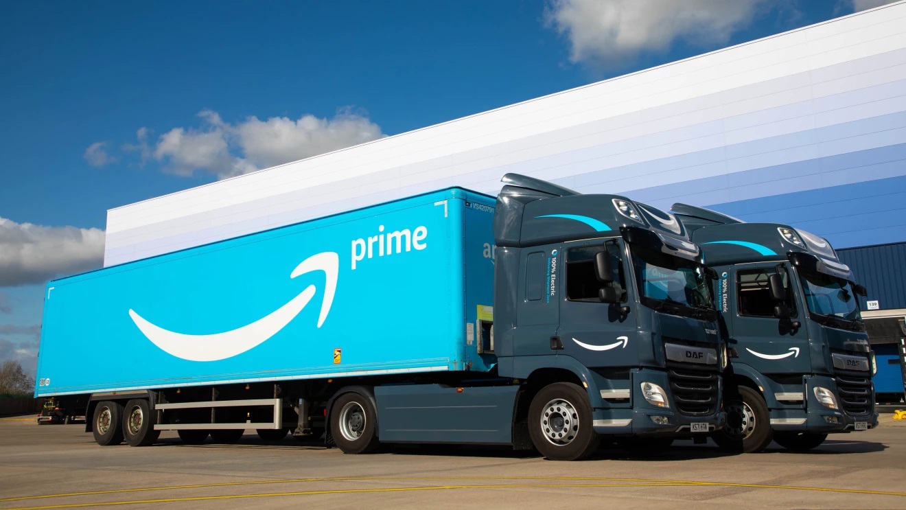 camiones eléctricos de Amazon